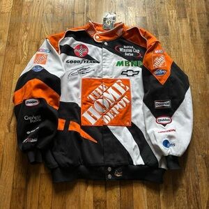 Chase Authentics Black, White, and Orange Racing Jacket